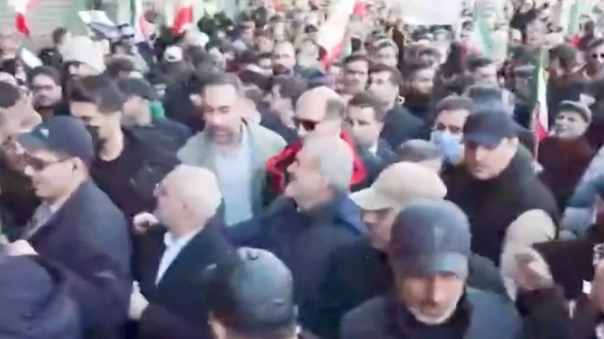 Iranian president Masoud Pezeshkian joins pro-government rally in Tehran