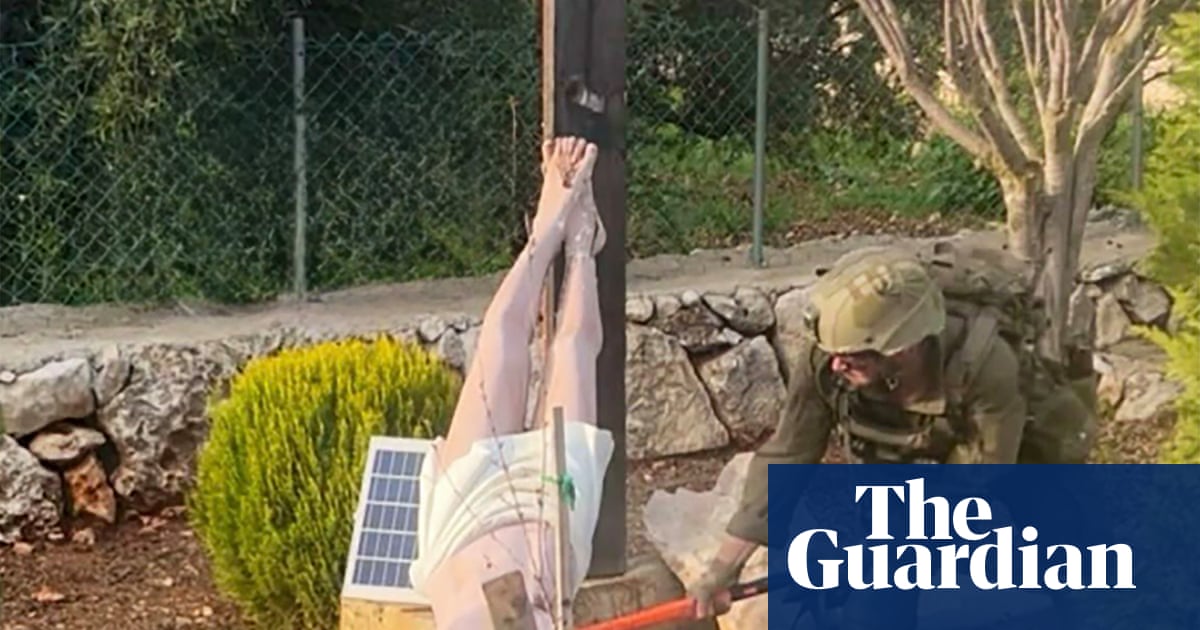 Israeli army investigates soldier seen striking Jesus statue in Lebanon