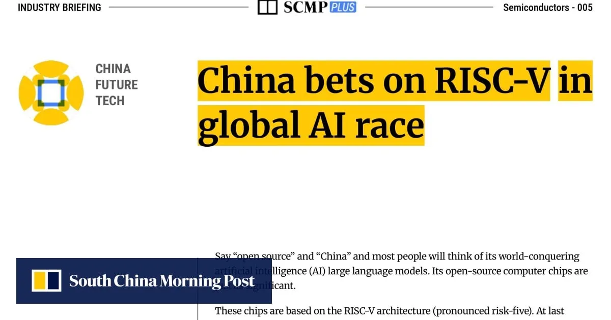 China bets on RISC-V in global AI race