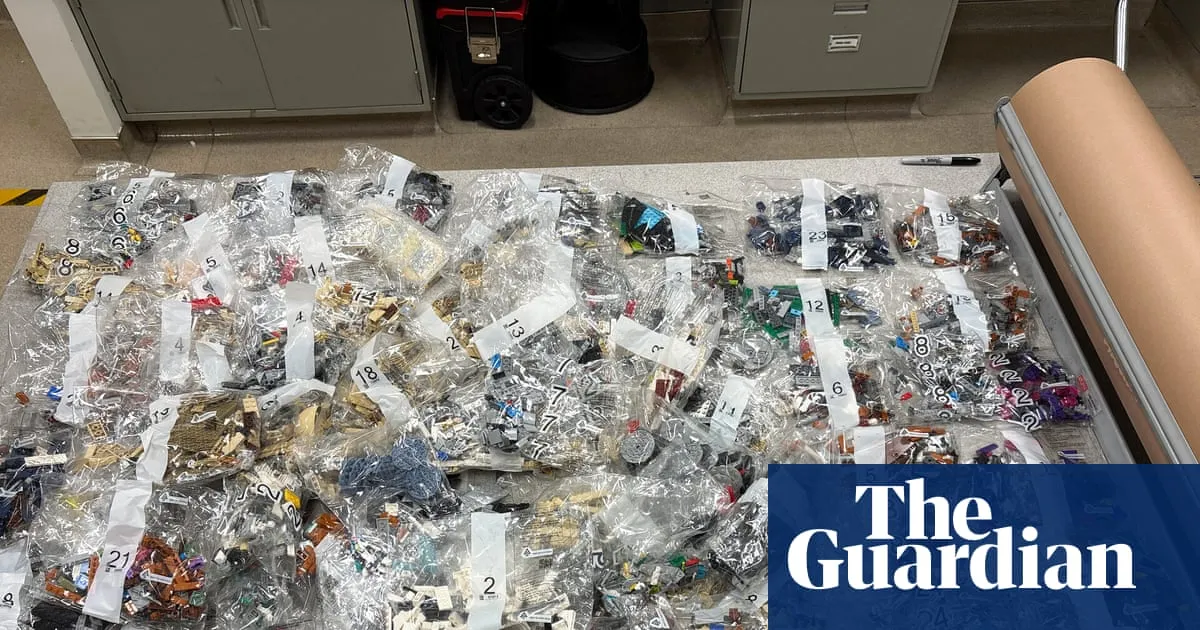California man arrested for allegedly swapping in pasta for Lego pieces then returning them
