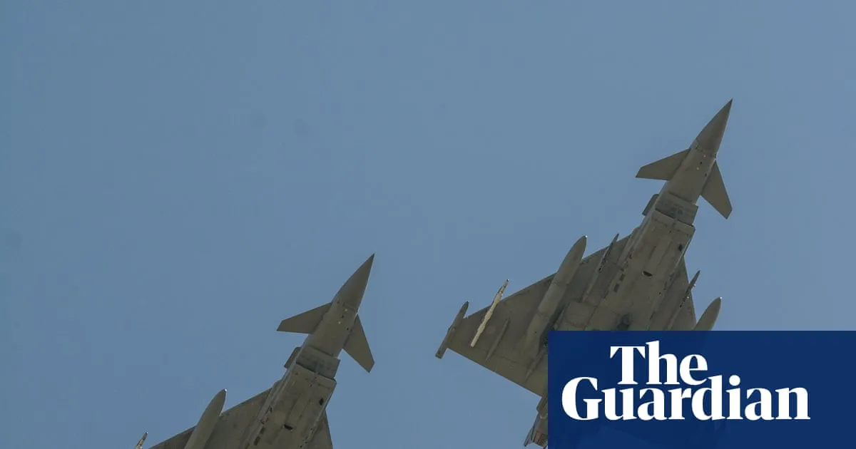RAF Typhoons scrambled in response to Russian drone threat near Nato airspace
