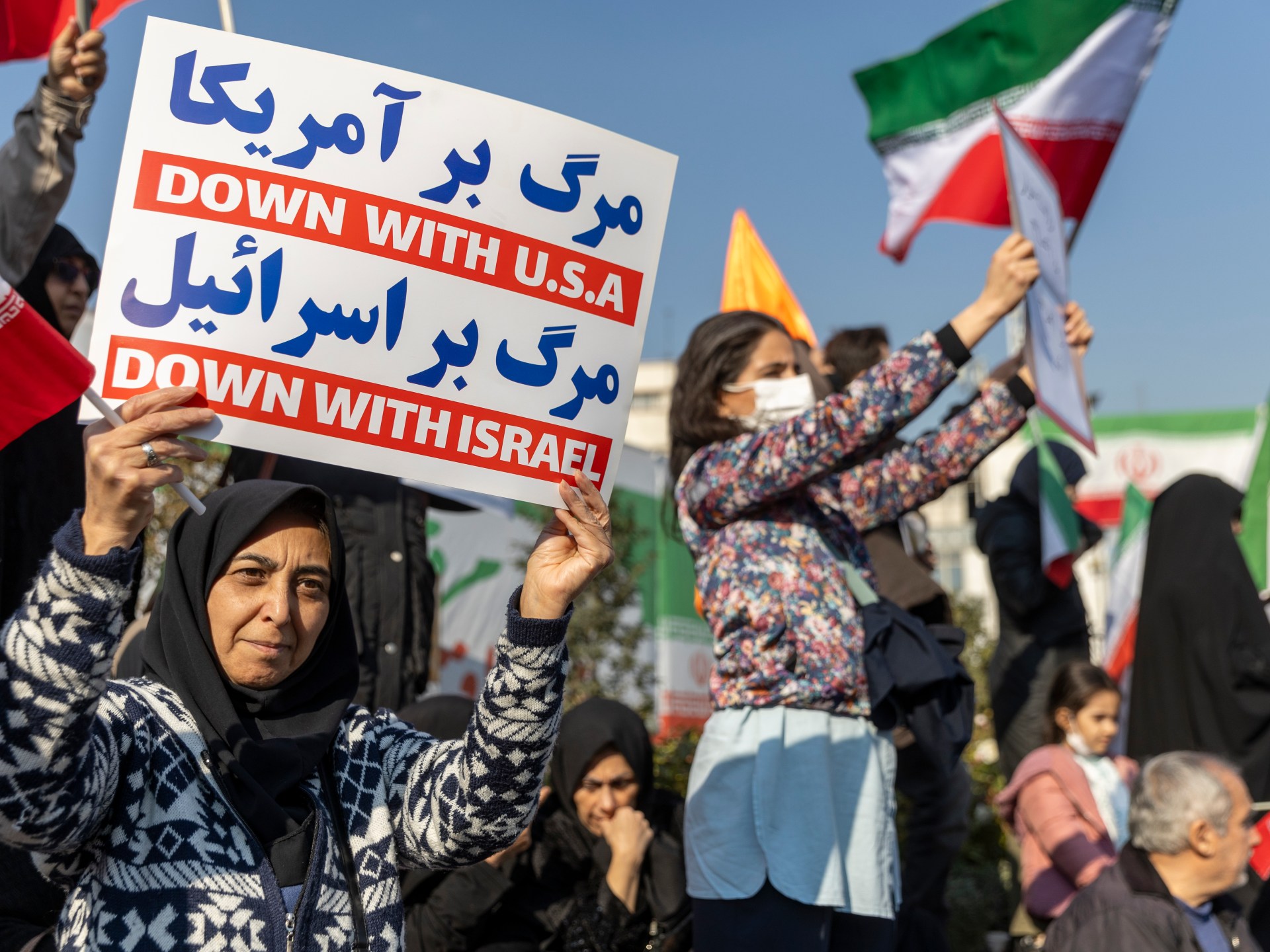 Iran protests live: Tehran says it’s prepared for any move by Trump