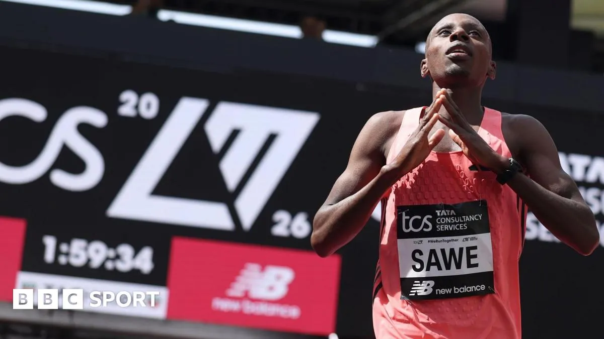 Sawe smashes two-hour mark to 'move goalposts for marathon running'