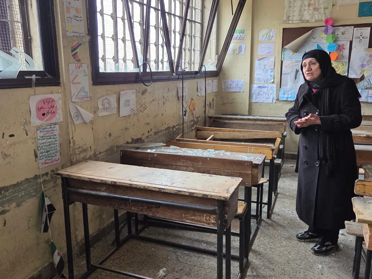 Aleppo school picks up the pieces after SDF fight with Syria’s army