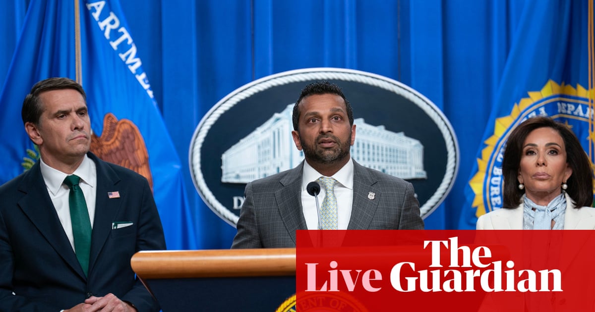 White House Correspondents’ Dinner suspect to be charged as Trump prepares to welcome king – US politics live