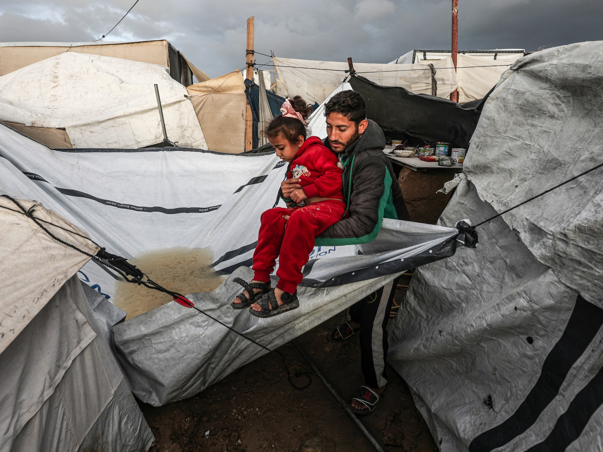 Eight die in Gaza as storm brings extreme cold, collapses buildings