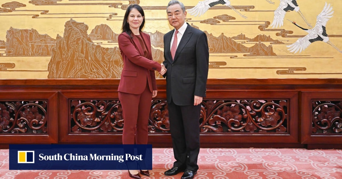 ‘Might over right’ imperils international justice, Wang Yi tells UN’s Baerbock