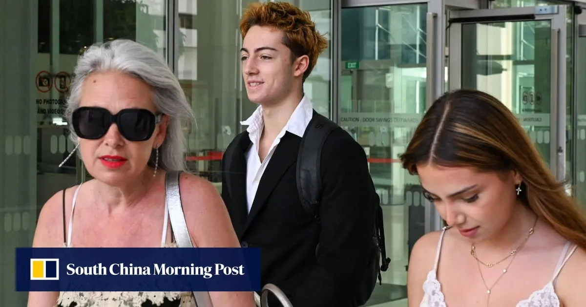 French teen facing jail over straw licking stunt allowed to leave Singapore