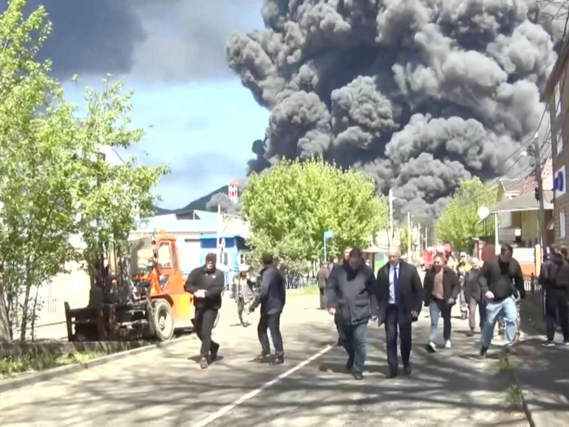Environmental disaster fears grip Russia as Ukraine targets oil refineries