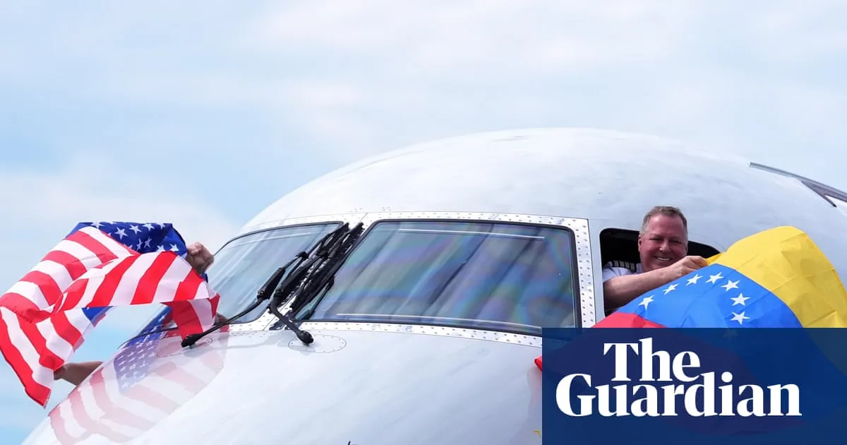 ‘A new chapter’: first commercial fight from US since 2019 lands in Venezuela