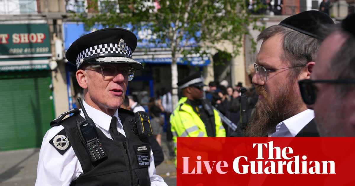 Met police chief denies ‘intervening in politics’ after open letter to Zack Polanski – UK politics live