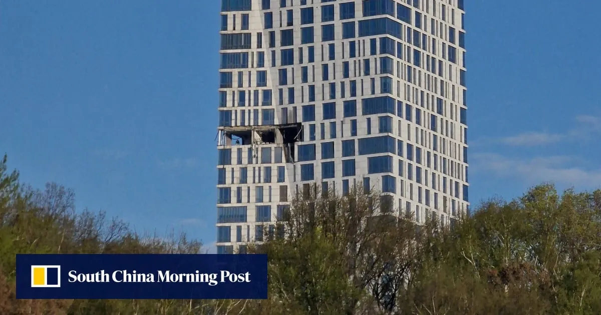 Drone hits upscale Moscow tower as Russian capital readies for Victory Day parade