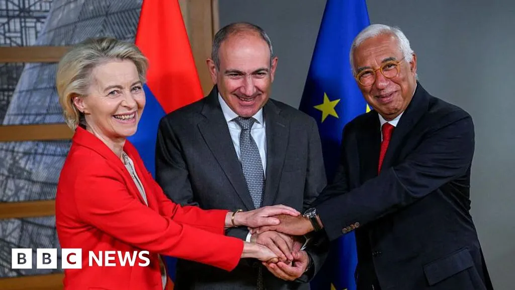 European leaders converge on Armenia as Russia looks on