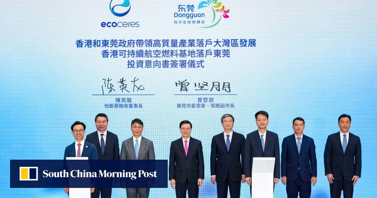 EcoCeres to invest HK$10 billion in sustainable aviation fuel plants in Greater Bay Area