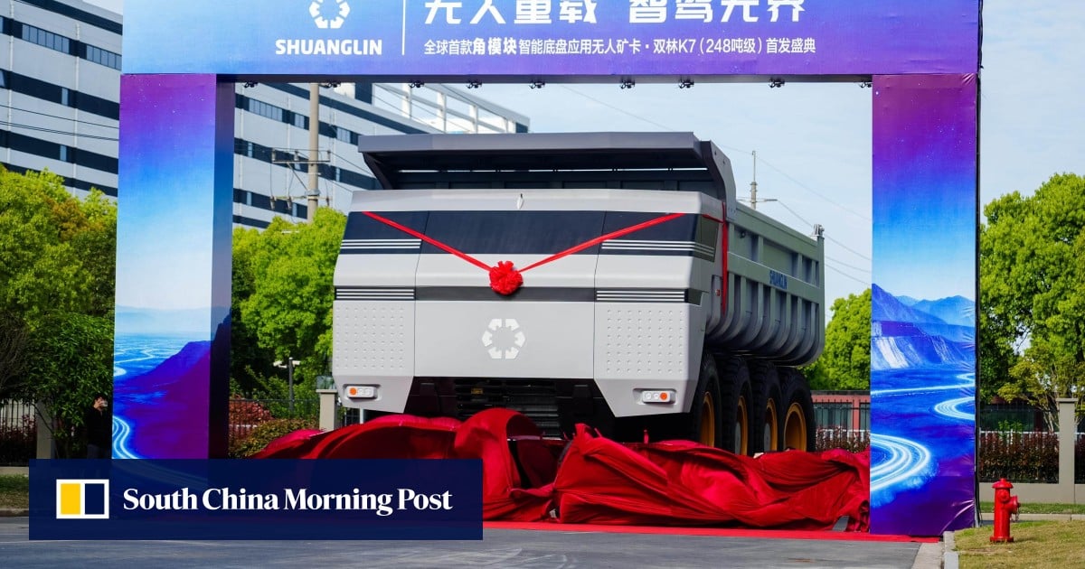 China unveils driverless mining truck that can ‘crab-walk’ across rough terrain