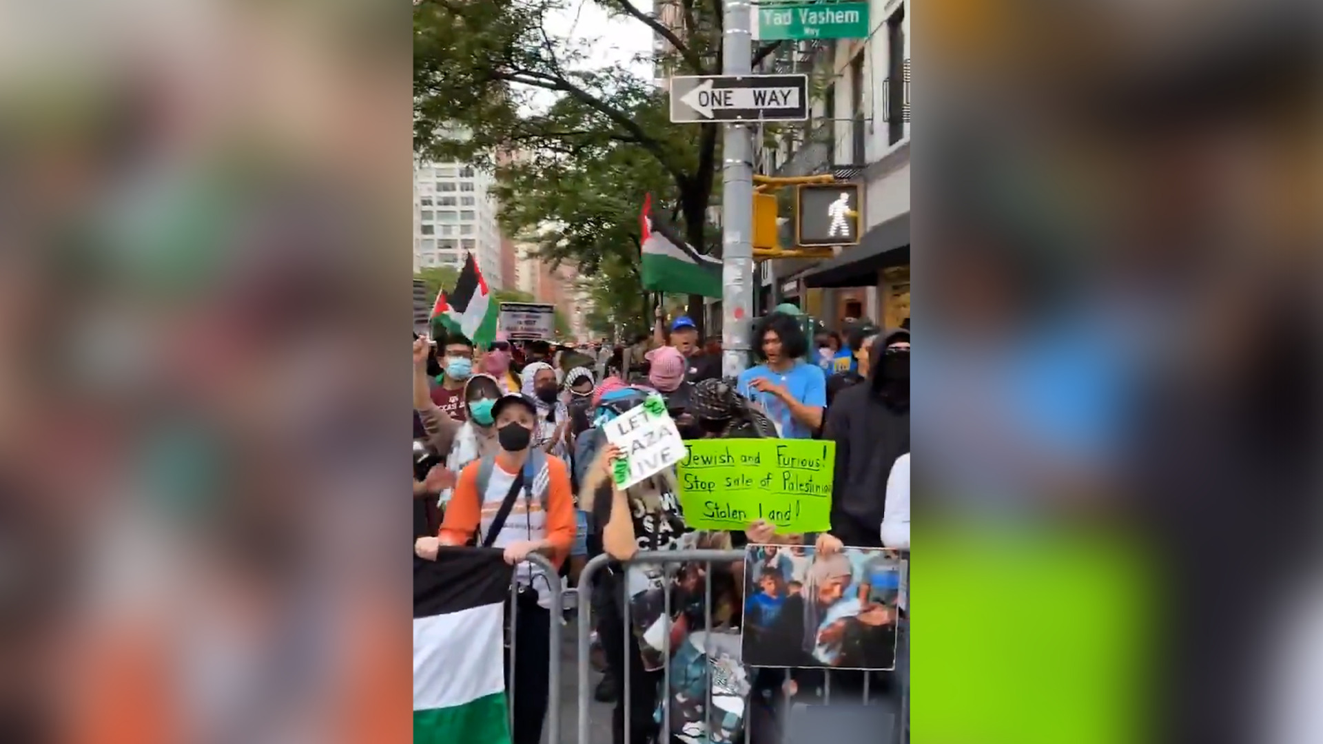 Protests erupt over Israeli settlement sales in New York