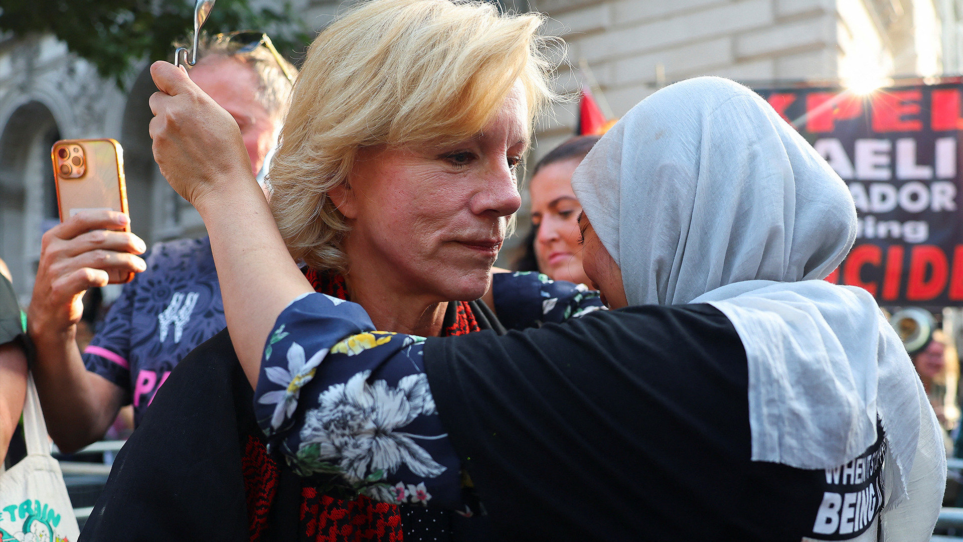 UK actor Juliet Stevenson campaigns for mothers in Gaza