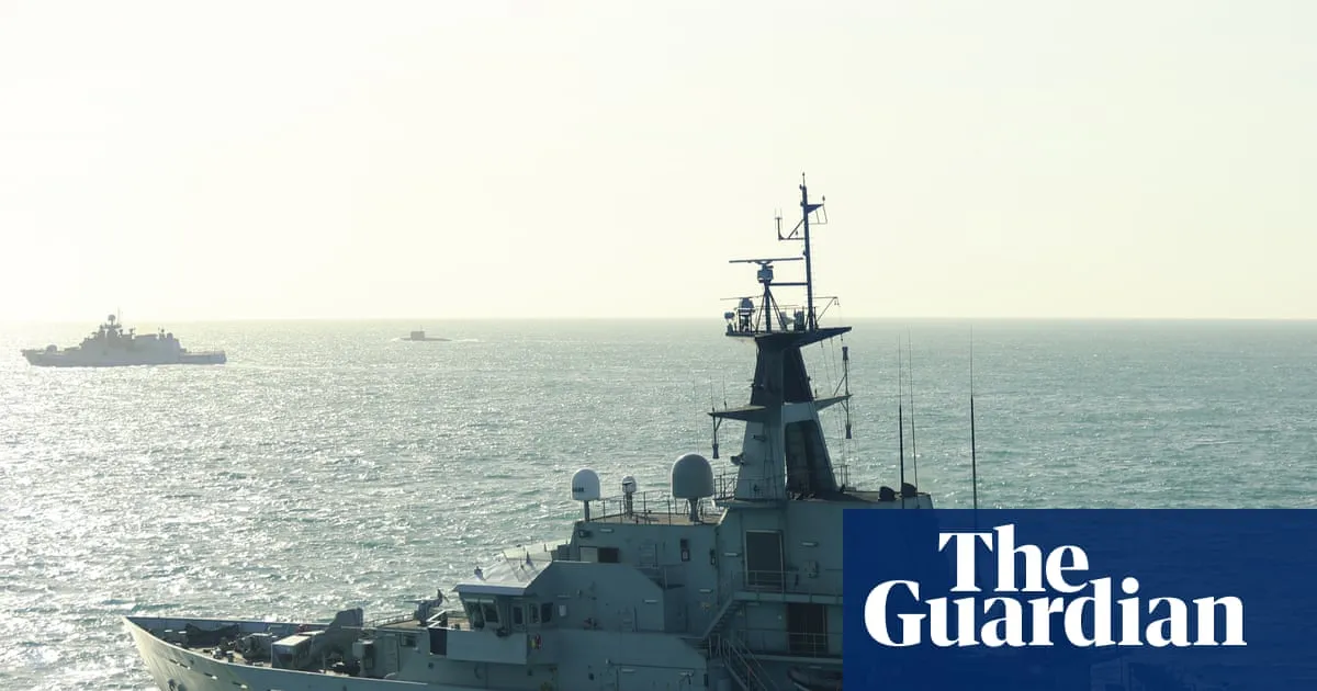 Royal Navy tracks Russian frigate for one month off UK coast