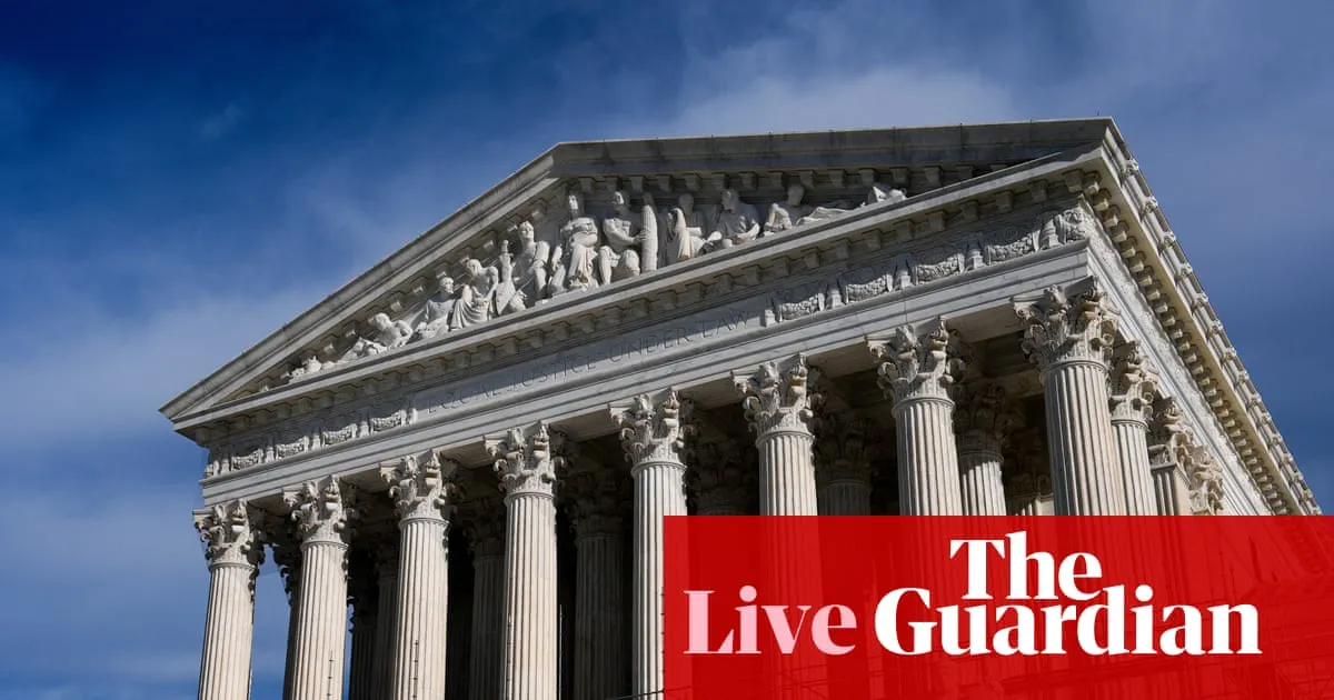 Supreme court could issue ruling on legal challenge to Trump’s tariffs today – US politics live