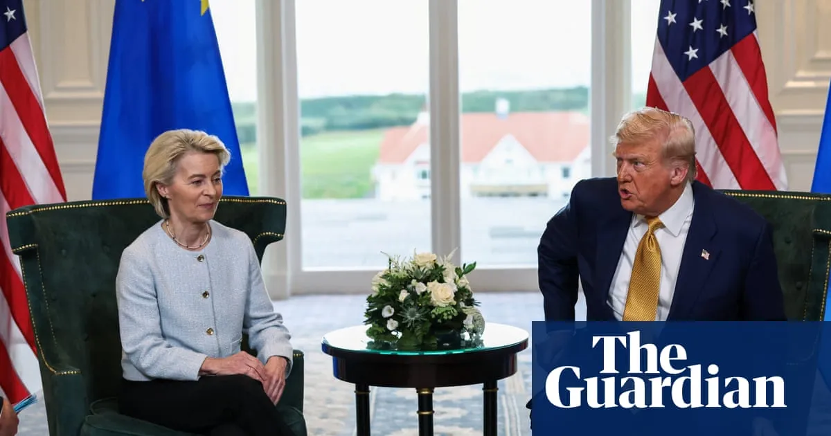 Trump gives EU until 4 July to ratify trade deal or face ‘much higher’ tariffs