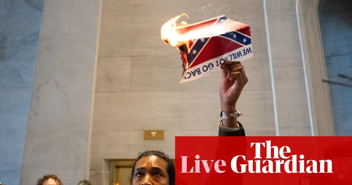 Anger mounts after Tennessee Republicans redraw maps – US politics live