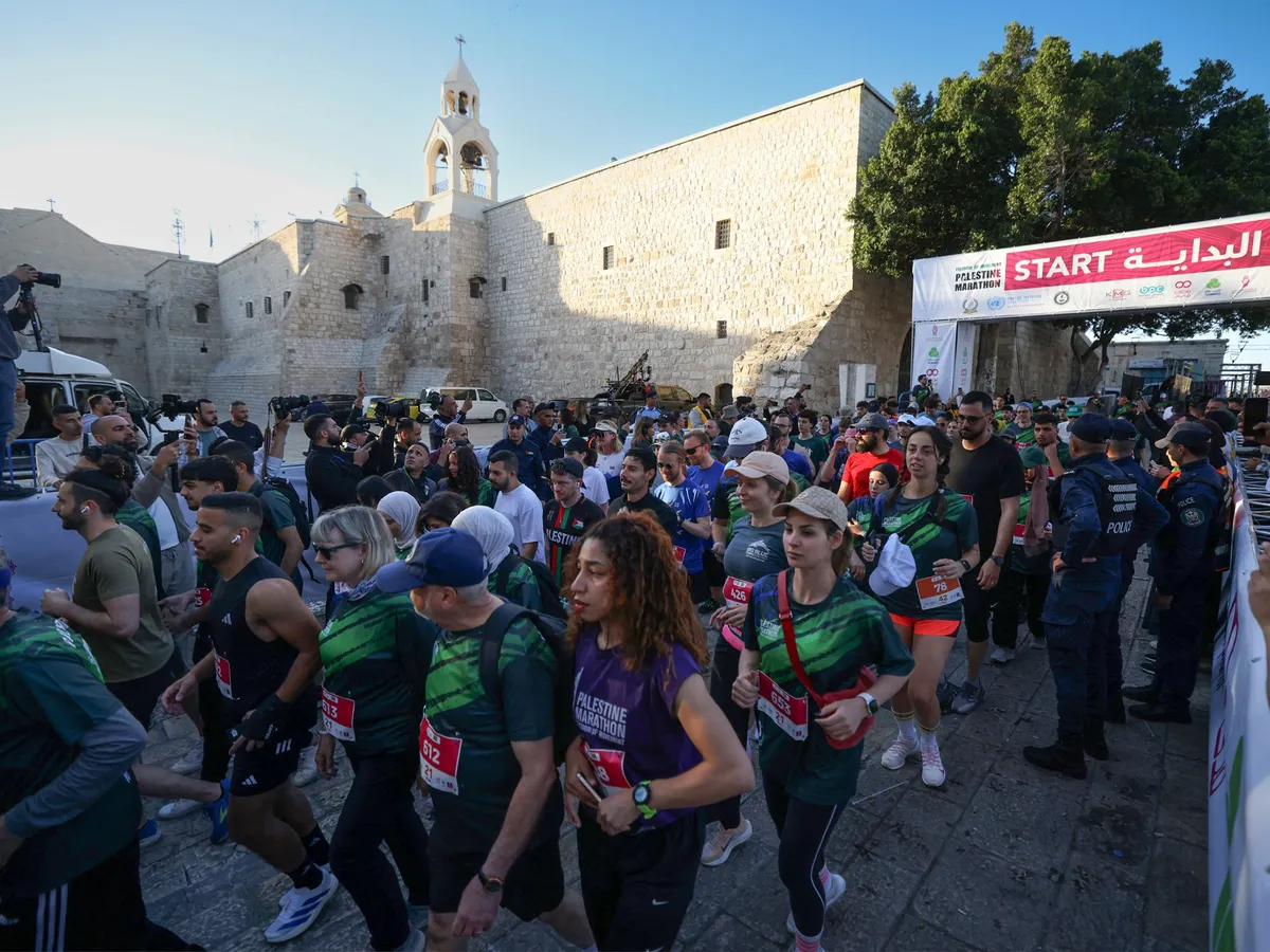 Thousands run Palestine Marathon under shadow of Israel’s war on Gaza