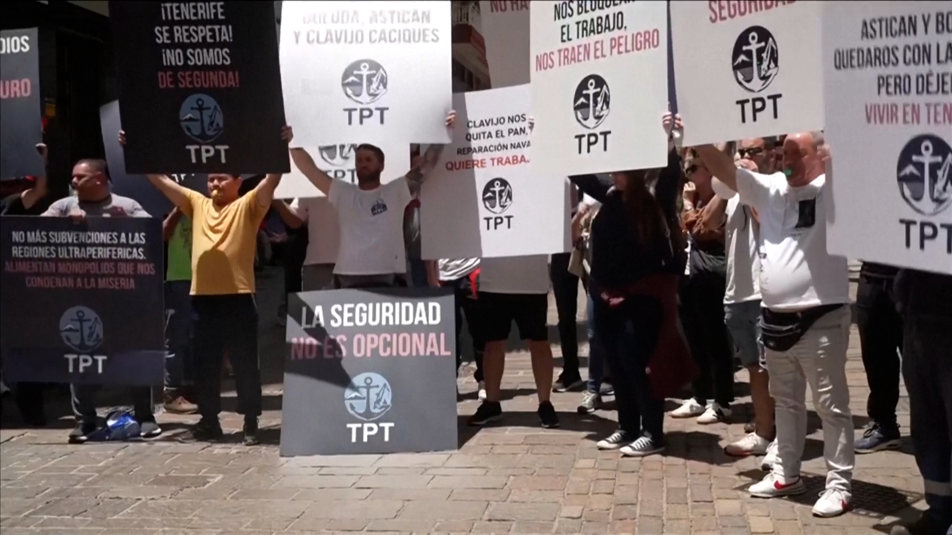 Protests in the Canary Islands as virus-stricken ship heads for port