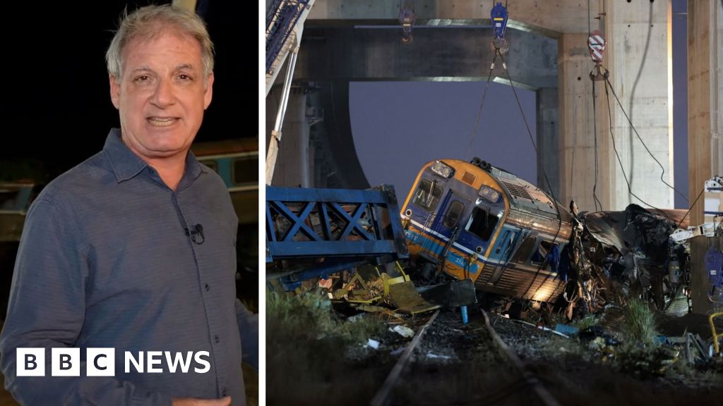 'Grim scene': BBC on site after crane collapses on train in Thailand