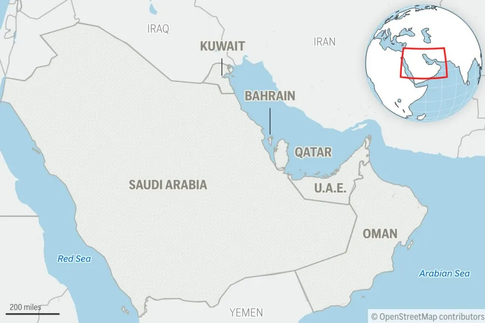 British military says ship caught fire after being hit off coast of Qatar