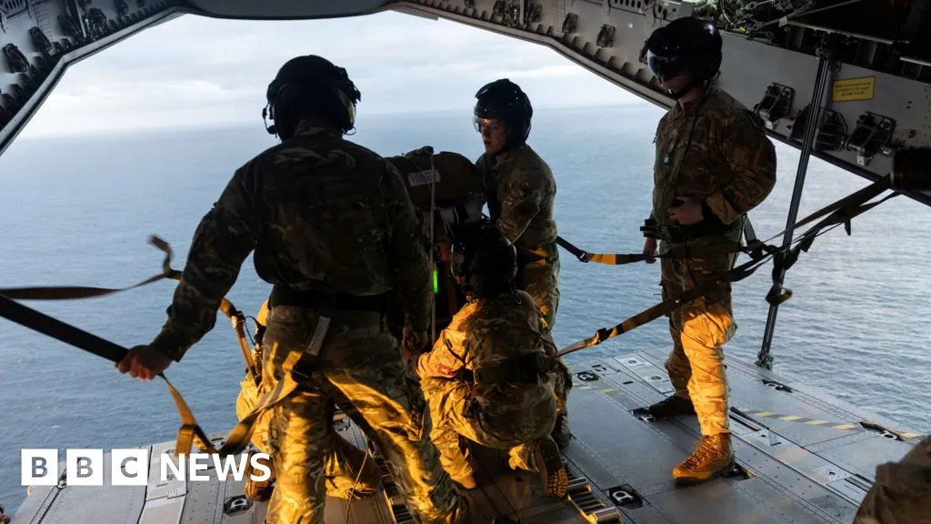 Army parachutes onto remote island to help Briton with suspected hantavirus