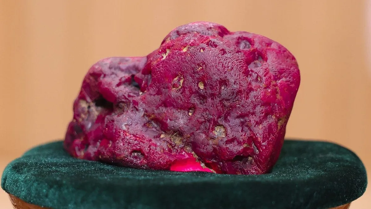 Massive 11,000-carat ruby believed to be second-largest ever found in conflict-ridden country