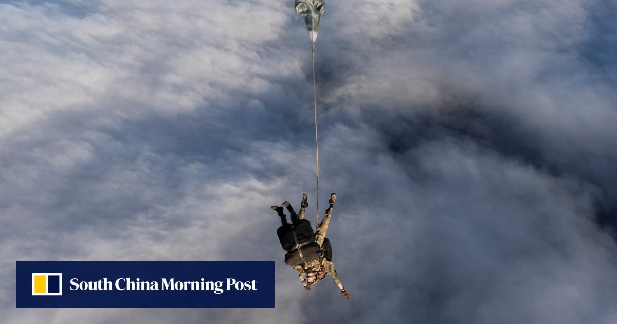 Paratroopers jump onto Britain’s most remote inhabited island for hantavirus mission