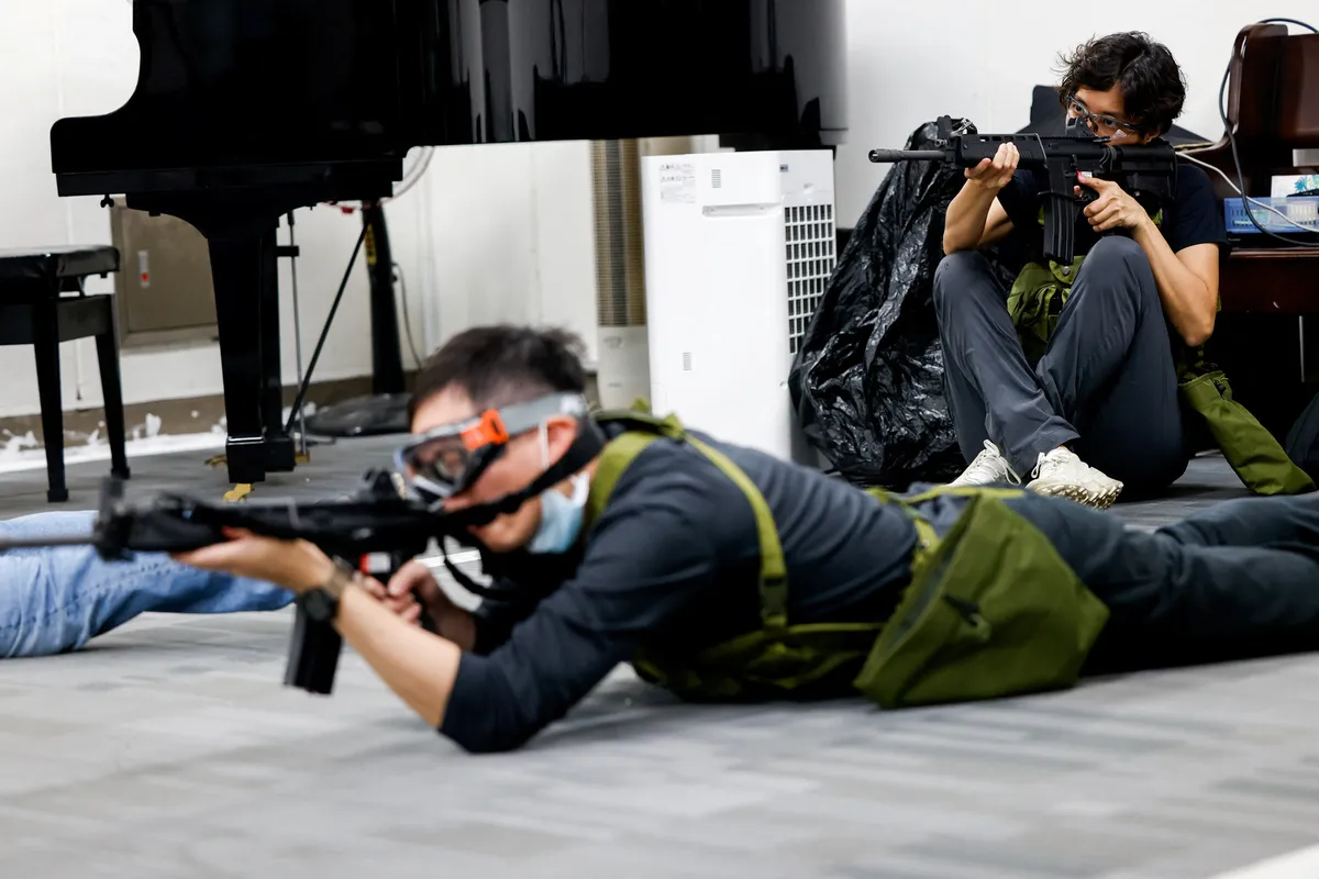Taiwan civilians sharpen self-defence skills ahead of Trump-Xi summit