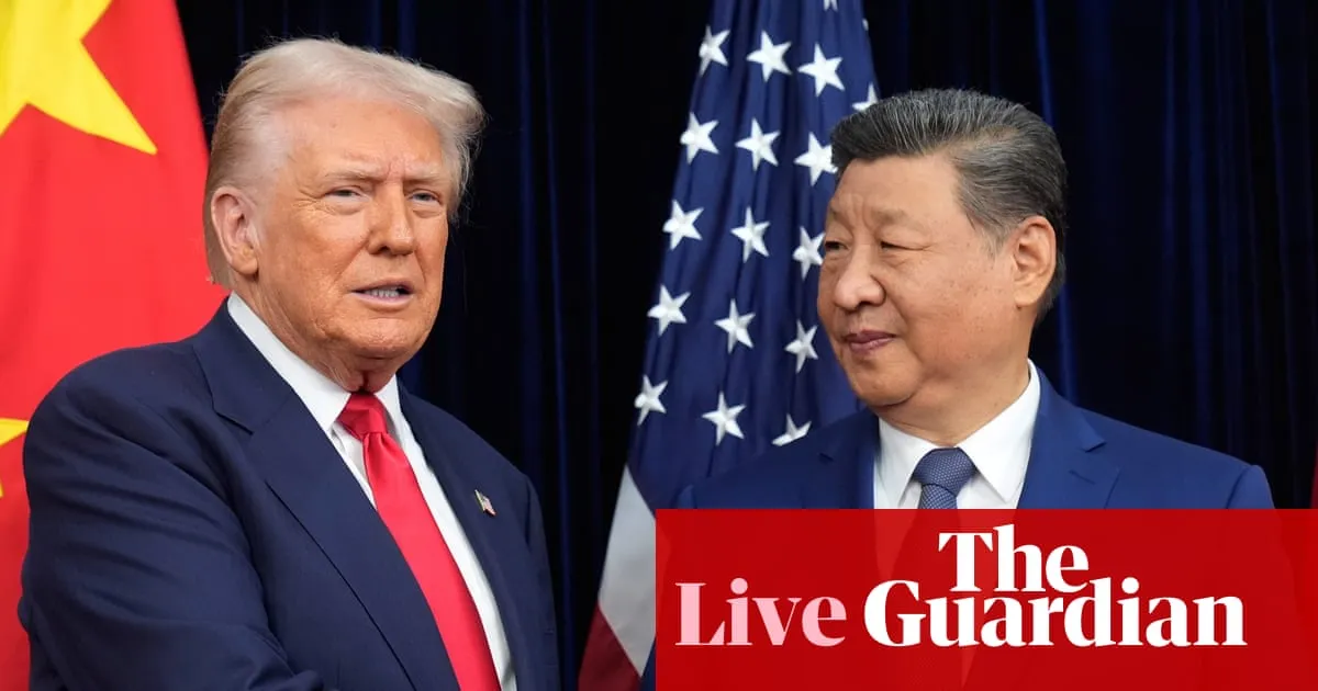 Trump heads to China this week to meet Xi as Iran war and trade disputes loom over summit – US politics live