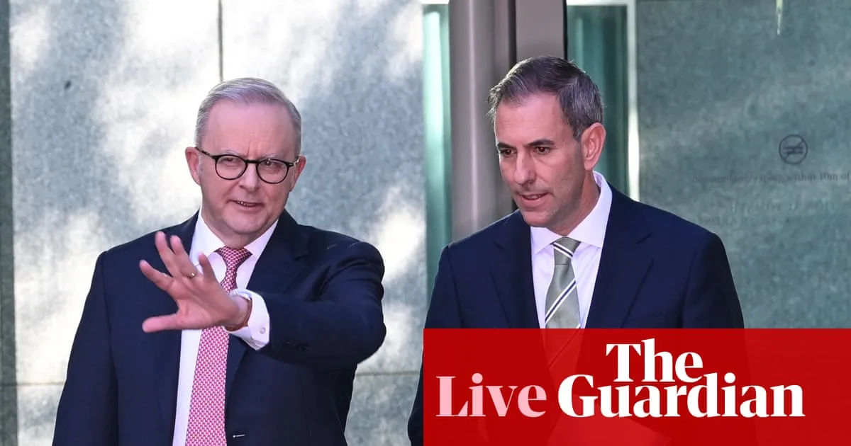 Federal budget 2026 live updates: treasurer Jim Chalmers to present budget speech tonight – latest news