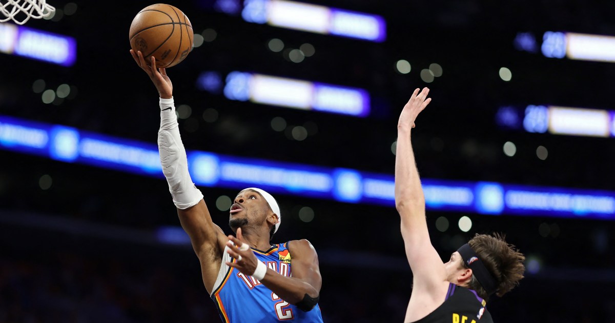 Thunder outlasts Lakers in Game 4 to complete NBA playoff sweep
