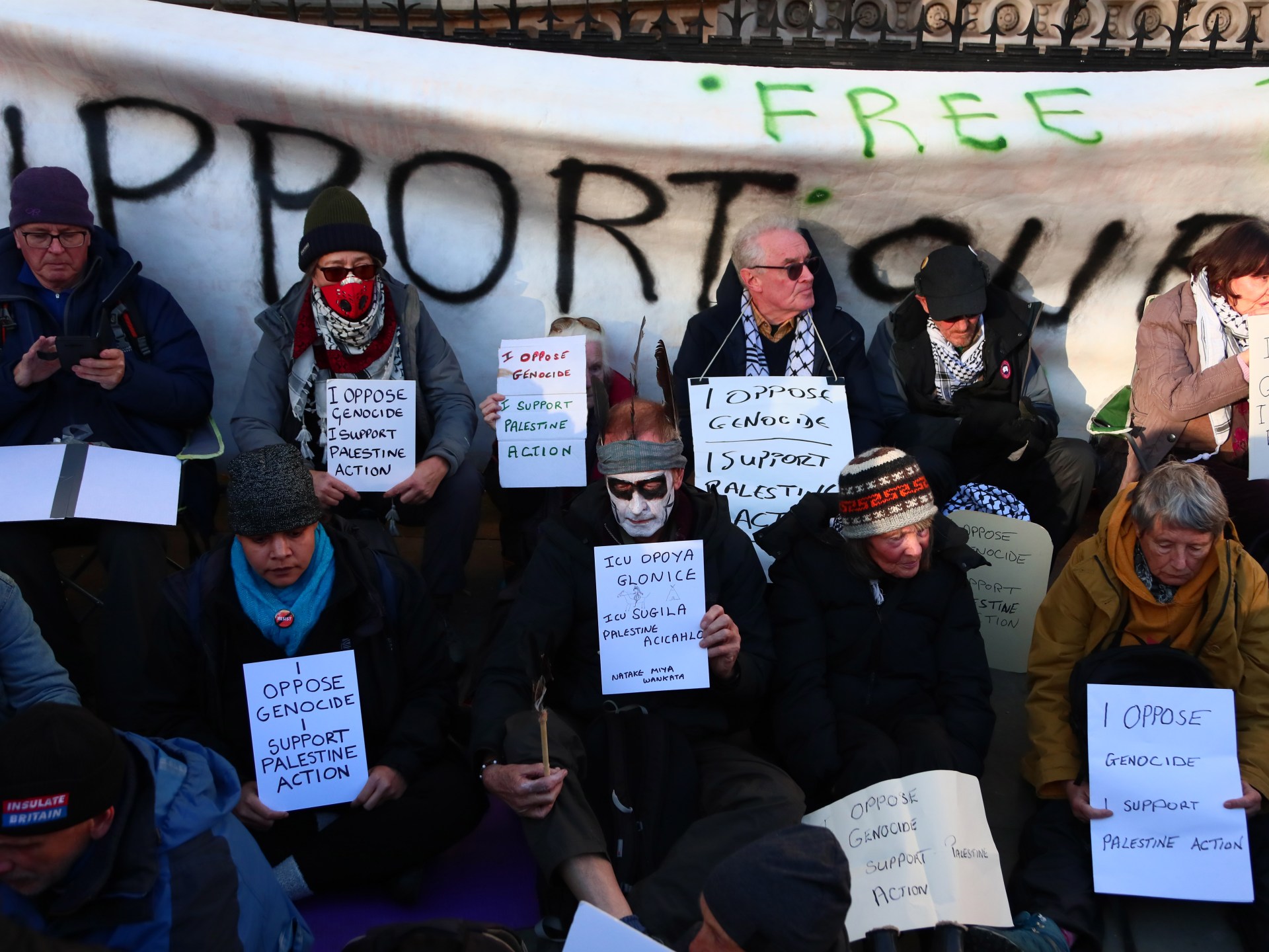 Three Palestine Action activists end UK hunger strike