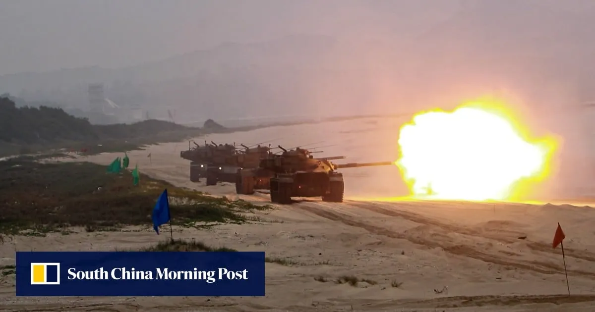 Taiwan stages live-fire drill on island facing mainland China as Trump heads to Beijing
