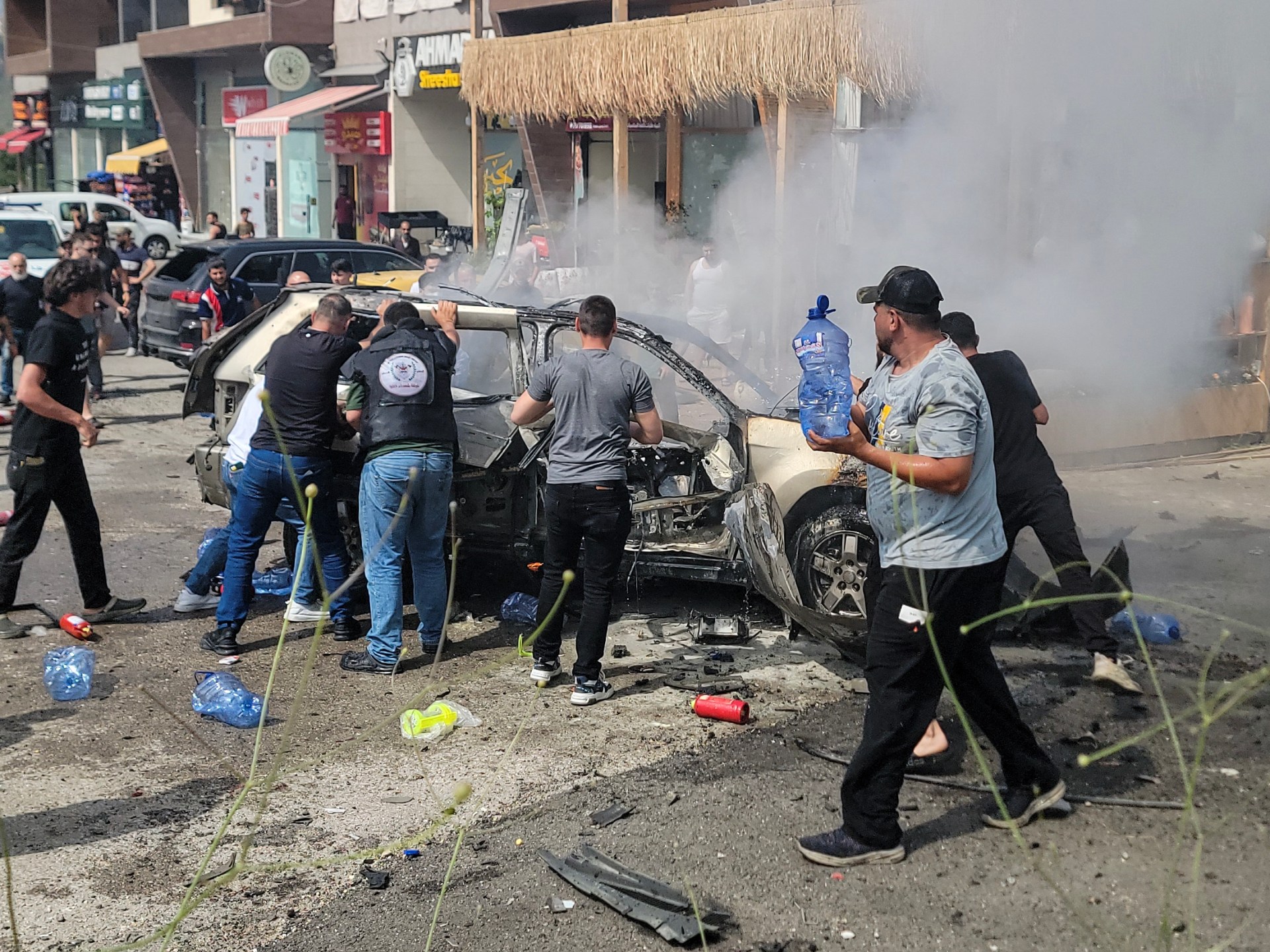 At least eight killed in Israeli drone strikes on Lebanon highway