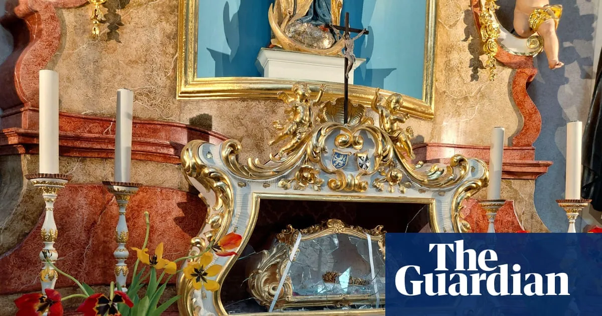 Czech police hunt thief who stole 800-year-old skull of a saint from a church