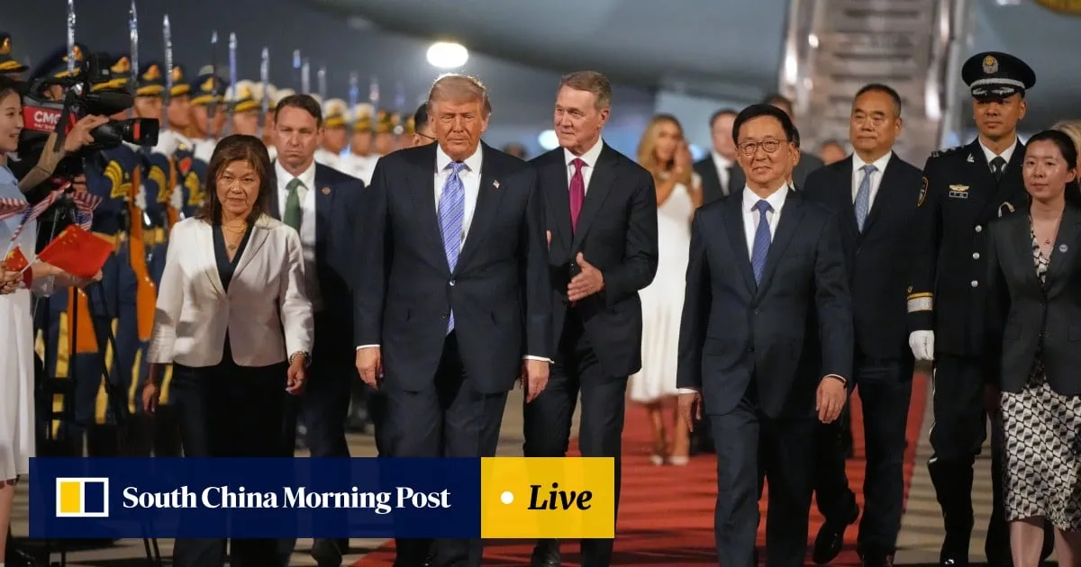 Donald Trump arrives in Beijing for historic talks with Chinese President Xi Jinping