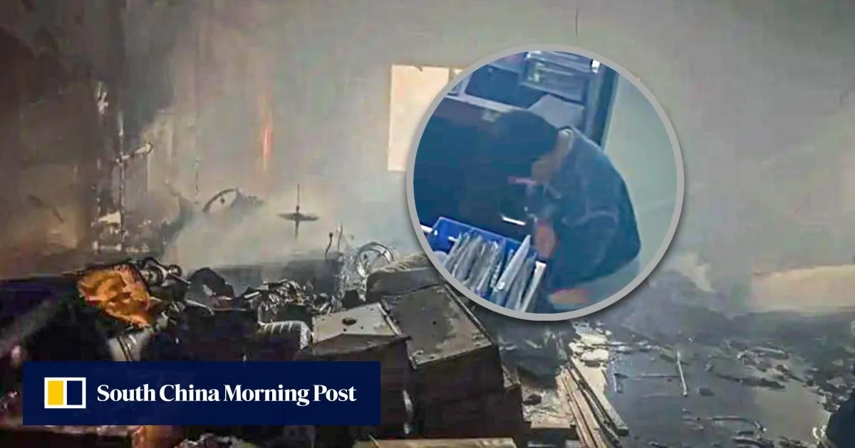 China parent brings son, 12, to work, where he plays with fire, destroying entire office