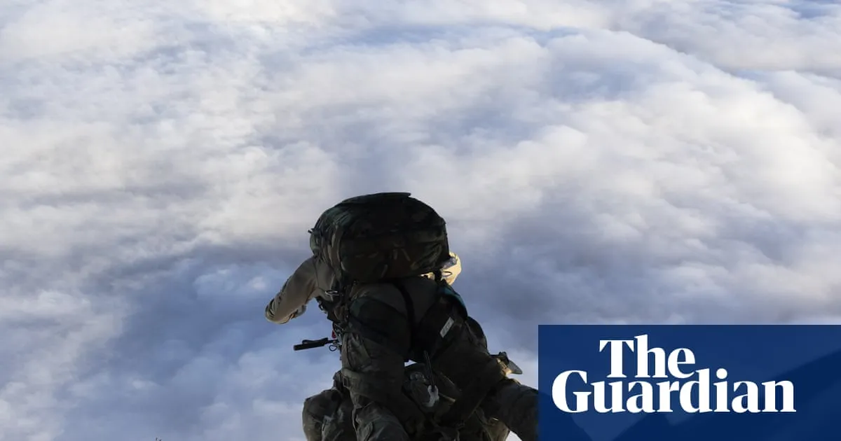 Falling backwards and plunging through clouds: British paratroopers’ landing on Tristan da Cunha