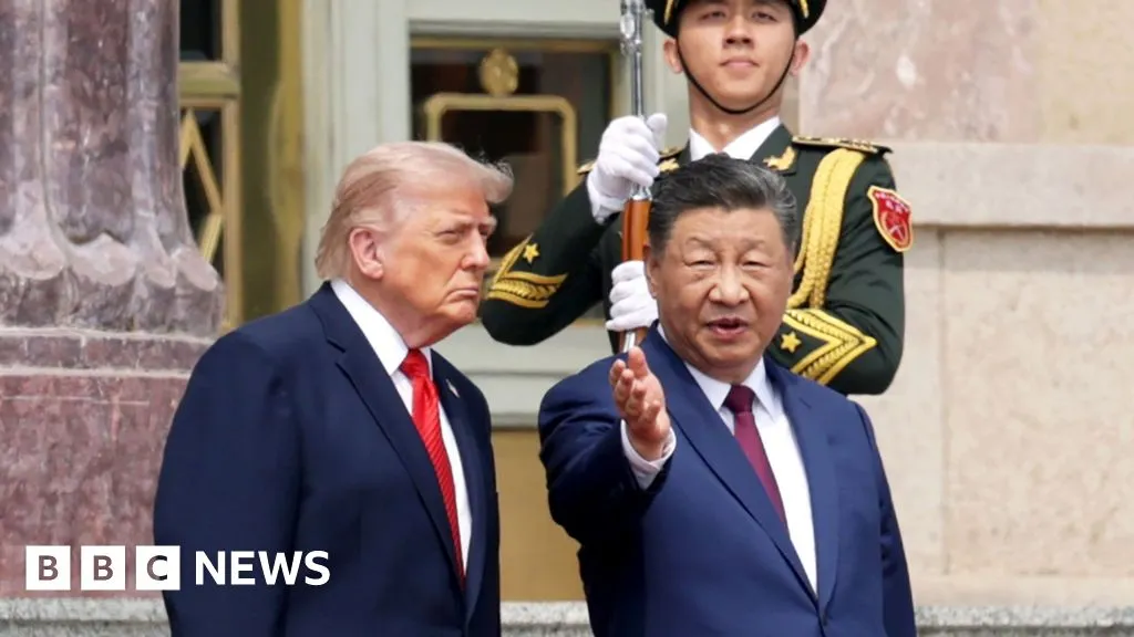 In pictures: Trump hosted by Xi Jinping in Beijing on two-day summit