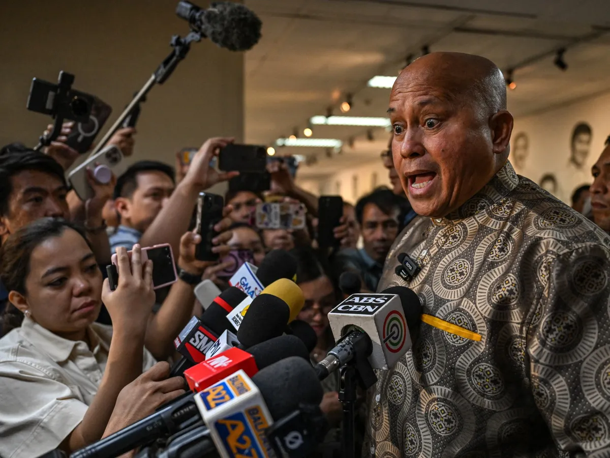 Philippine politician wanted by ICC flees Senate