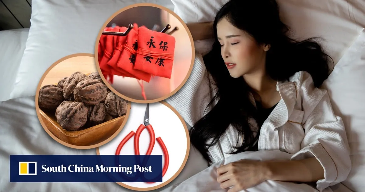 China practices for sleep protection and better quality of rest include use of scissors, walnuts