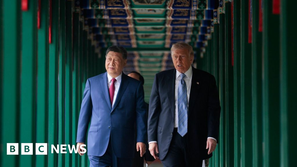 Xi takes Trump on tour of Communist Party's seat of power as China visit ends