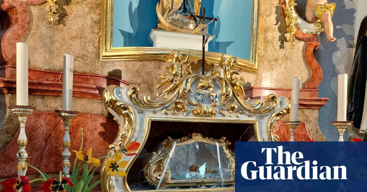 Czech police find stolen skull of medieval saint encased in concrete