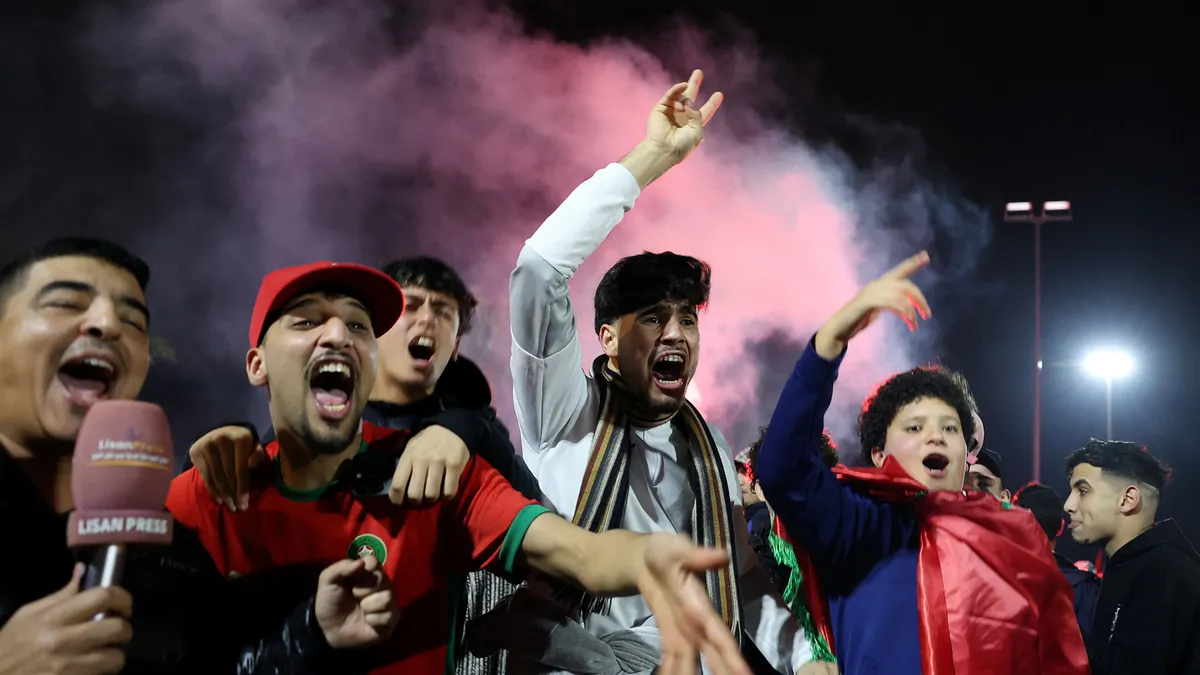Fans celebrate as AFCON hosts Morocco reach final