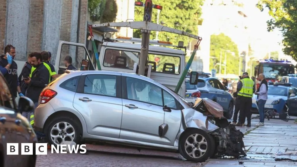 Man drives car into pedestrians in Italy, injuring eight